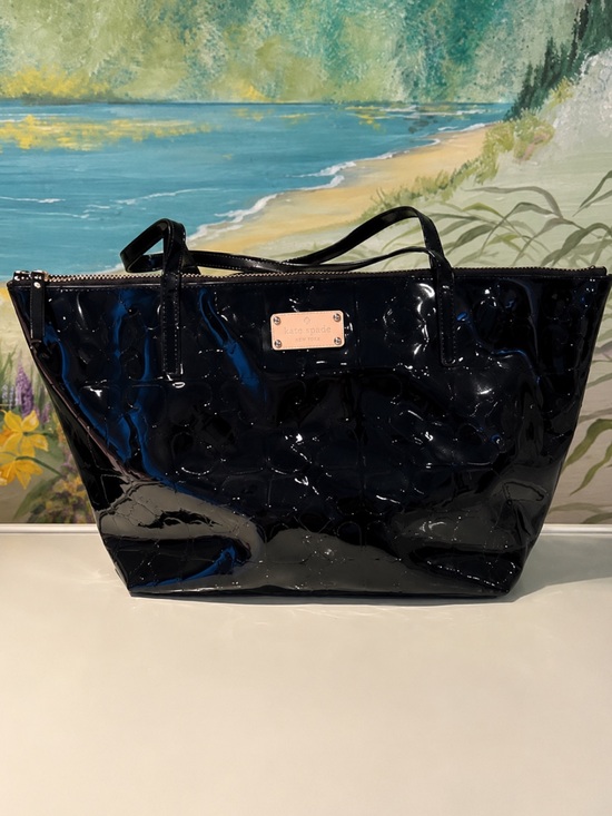 kate spade Handbags - Kate Spade New York Sophie Shiny Black Patent Leather Tote. 13” x 10” x 6”
